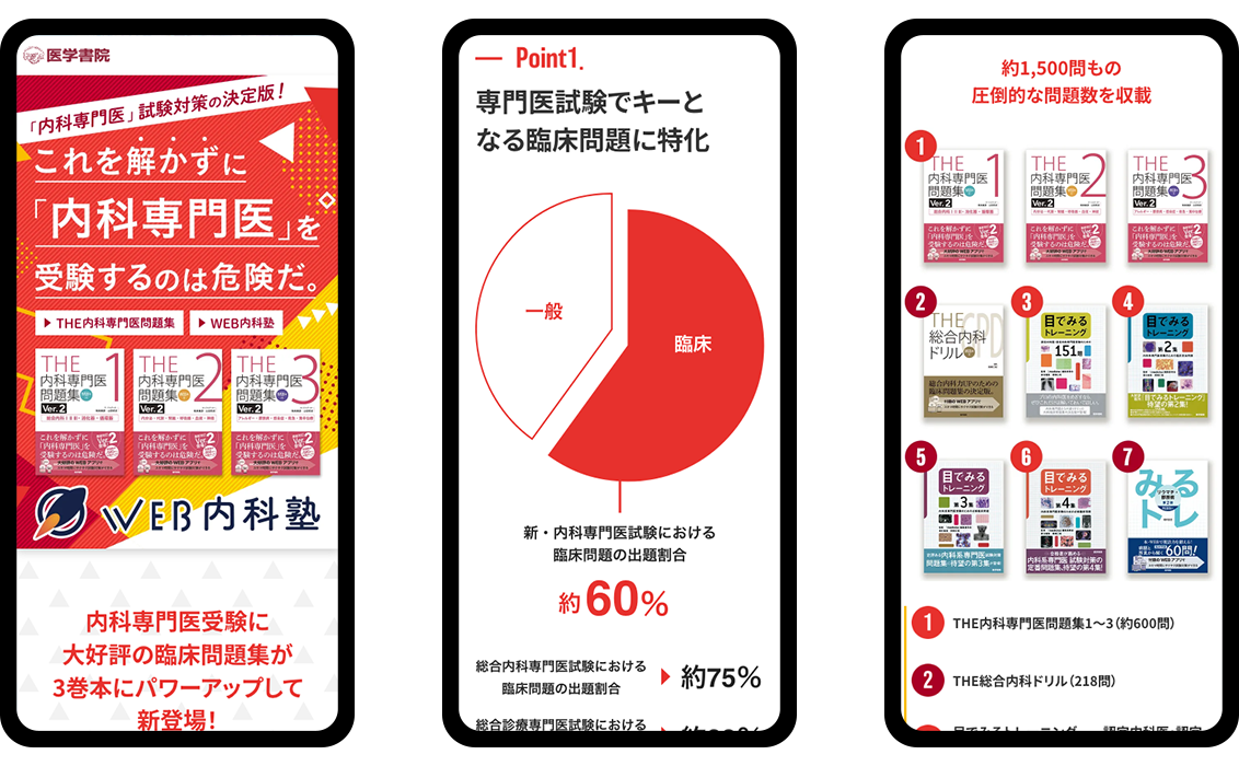 THE 内科専門医問題集 Ver2 1~3 三冊セット THE内科専門医問題集1